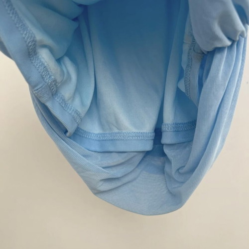 Romantic dress with ruching baby blue, new, fits small and medium