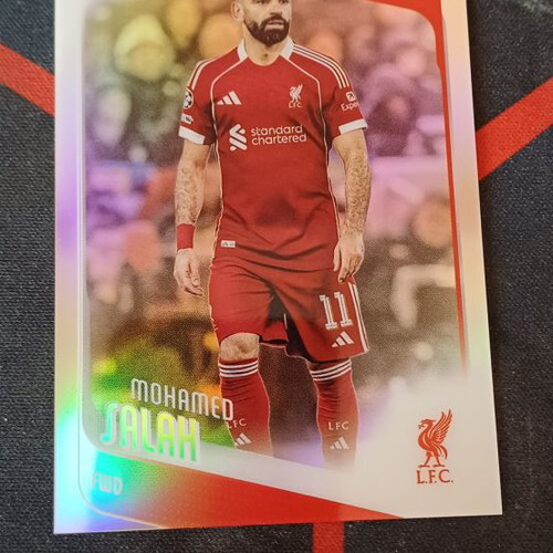 Topps Chrome Mohamed Salah Refractor #136 Liverpool FC card
