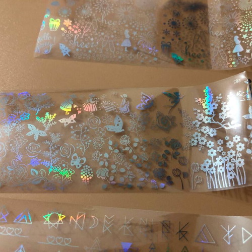 Aurora Glass holographic nail stickers pack of 5 new