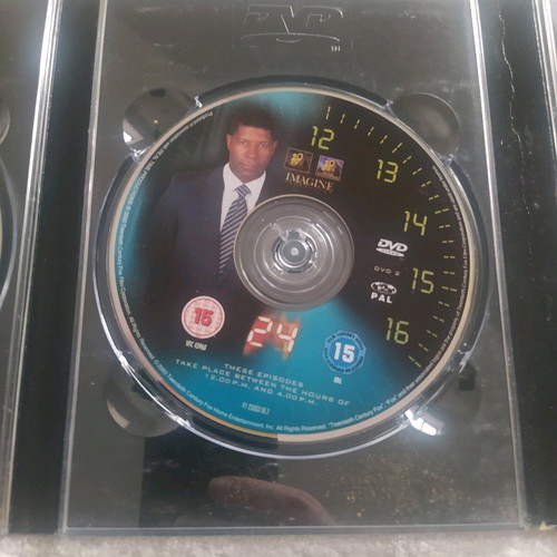 24 Season 2 DVD Collection used, action thriller series with English subtitles