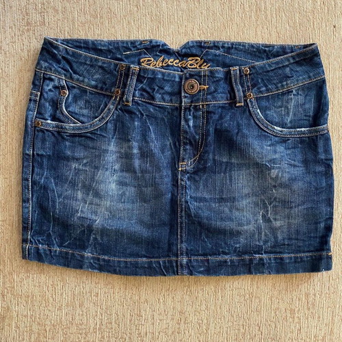Y2K denim mini skirt Rebecca Blu like new, size Medium