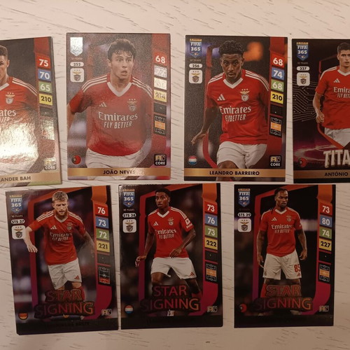 Adrenalyn XL 2025 PANINI Benfica cards like new