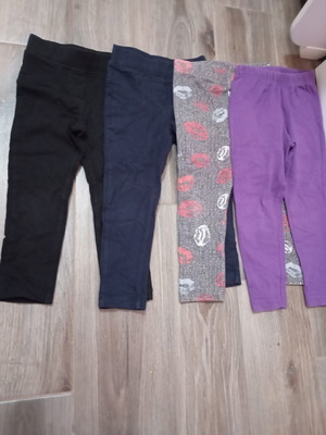 Leggings pack of 4 for 3-year-olds like new, multicolor