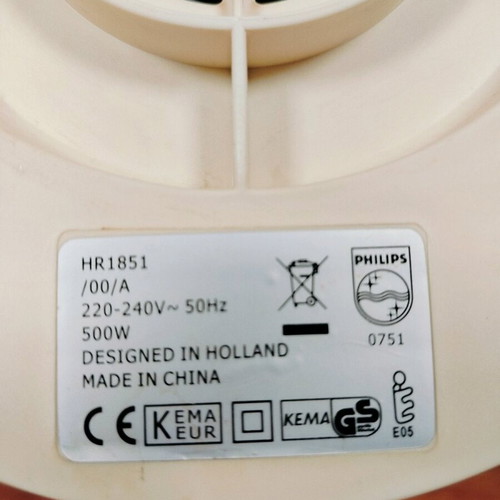 Philips HR 1851 juicer 500W like new with two speeds