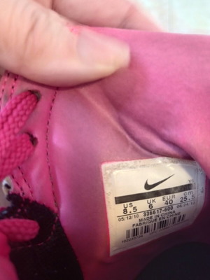 Nike ψηλοτάκουνα αθλητικά παπούτσια σαν καινούργιο, ροζ και ασημί