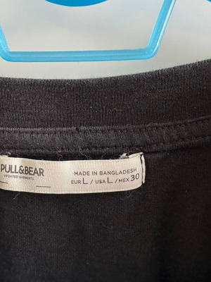 PULL&BEAR simple black oversized t-shirt
