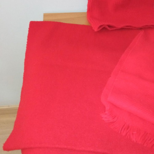 Set of 2 red scarves and red beanie like new (3 pieces)