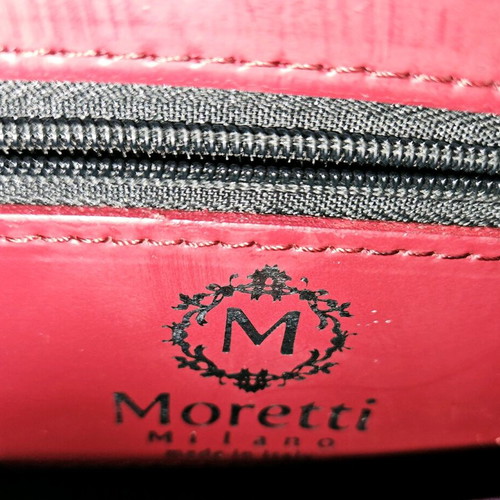 Moretti Milano leather handmade handbag like new