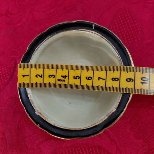 Vintage small Satsuma-style fondue pot