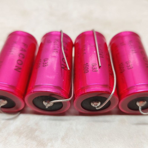Facon Axial Capacitors 330 nF 1500 V Vintage Audio NOS set of 4