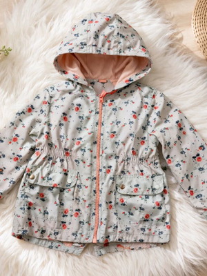 Parka jacket like new, pink multicolor for 2-3 years old