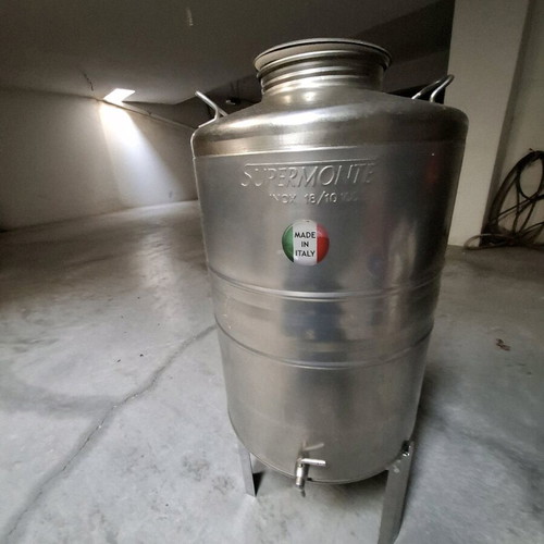 Ladousa 100 l new, stainless steel oil container