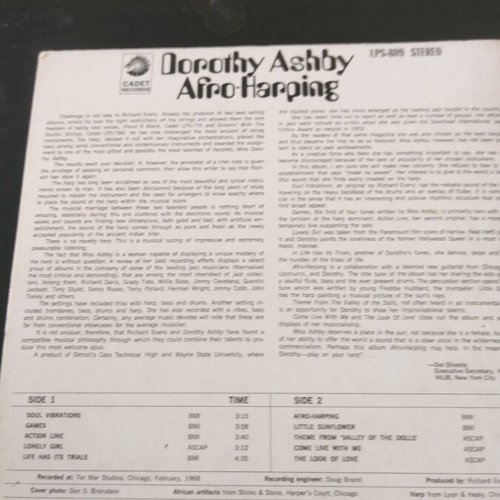 Dorothy Ashby Afro Harping CD like new, jazz