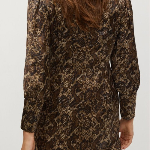 dark brown long sleeve mini dress Auguste The Label | Myles Mini Dress