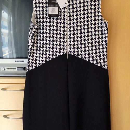 Jelonek dress new black and white M/L with side slit