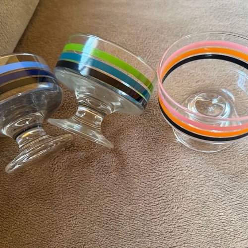 Vintage Pierre Cardin ice cream bowls set of 6, new