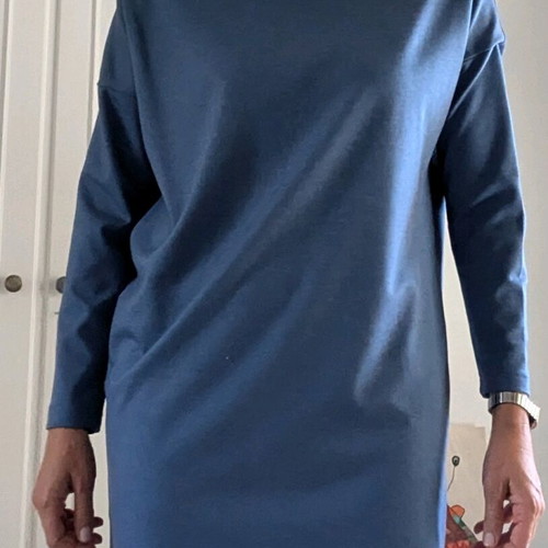 Dress blouse used, size 42, blue