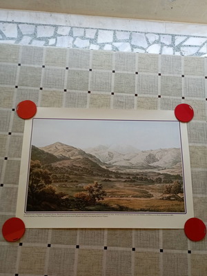 Decorative print Olympus king of Greek mountains, new, 50x35 cm