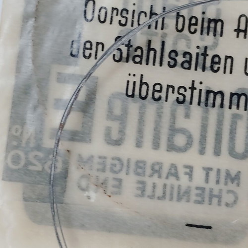 Künzel's Silber-Band Steel Guitar Strings No. 620, Tone E, 1930s