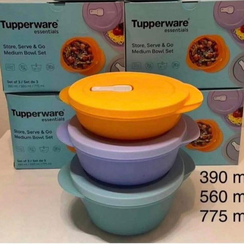Tupperware microwave containers new, set of 3 pieces