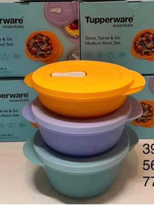 Tupperware microwave containers new, set of 3 pieces