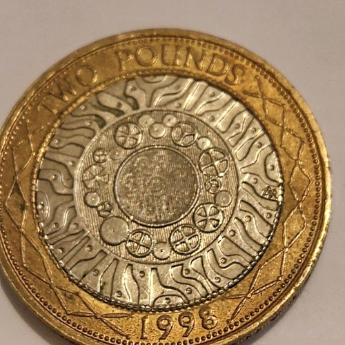 2 Pounds England 1998 like new