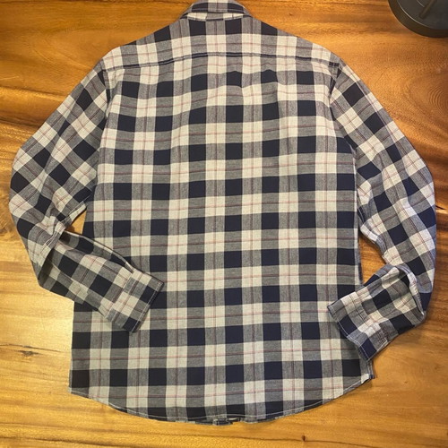 Sfera Men checked shirt Large like new, grey and blue