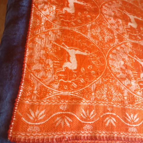 Malino blanket with pile 1.60x2.00 vintage, new