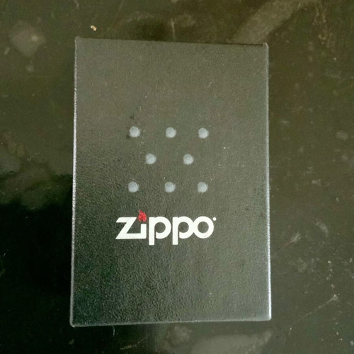 Zippo High Polished Chrome lighter used with original box