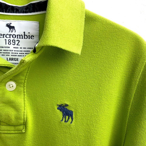 Abercrombie & Fitch Kids Polo Shirt Green Used Size L