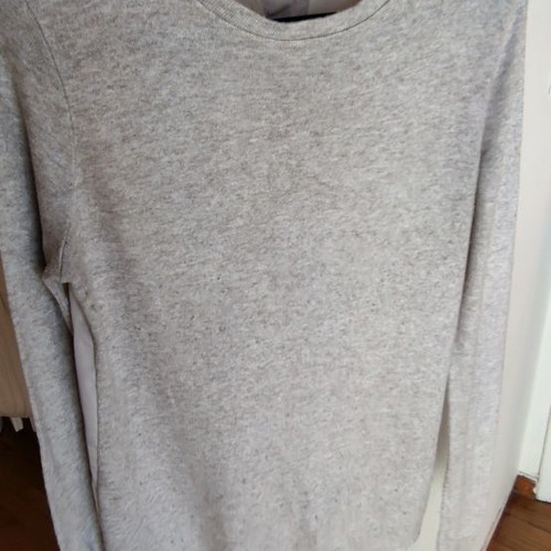 Pullover blouse with buttons on back used, beige, size M