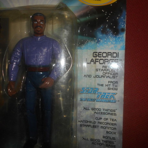 Star Trek Geordi LaForge figure 1995 like new