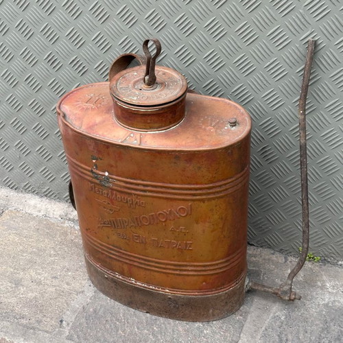 Copper sprayer used, old, 35x46 cm