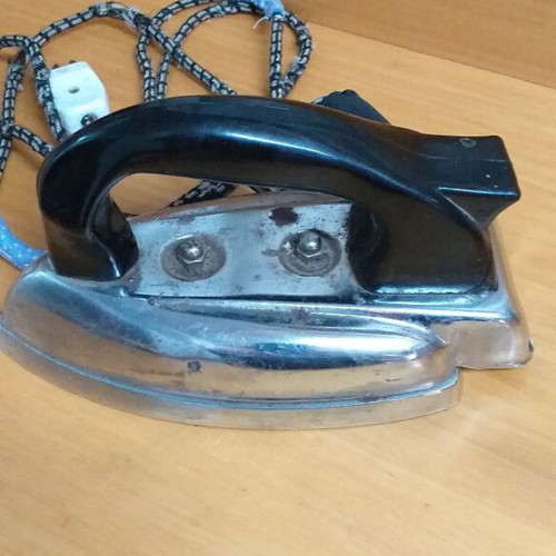 Old electric iron used