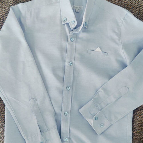 Energiers boys' shirt size 140 cm, like new, white and blue