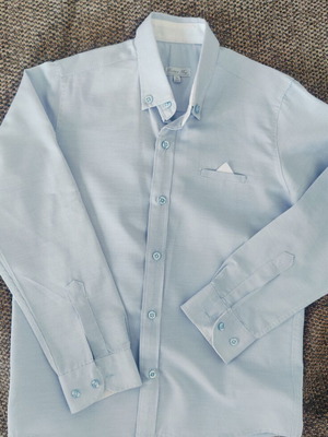 Energiers boys' shirt size 140 cm, like new, white and blue