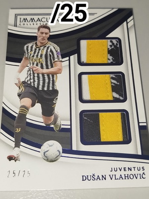Dusan Vlahovic 2023-24 Panini Immaculate Collection Patch Trios Blue σαν καινούργιο