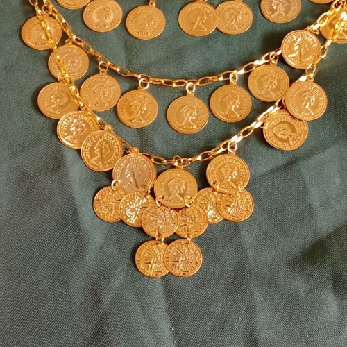 Handmade necklaces set of two, new, copper and zinc