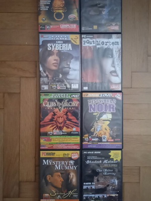 PC games πακέτο περιπέτειας 8 CDs και DVDs σαν καινούργιο