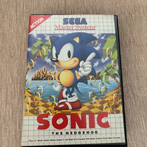 Sonic the Hedgehog Sega Master System game used, English