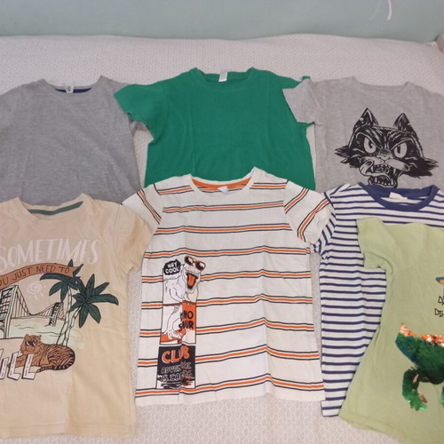Boys' clothing used, pack of 13 pieces for 5-6 years old, multicolor
