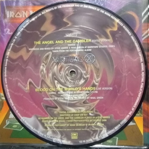 Iron Maiden Virtual XI 2LP και 7'' Angel & the Gambler υπογεγραμμένα, σαν καινούργια