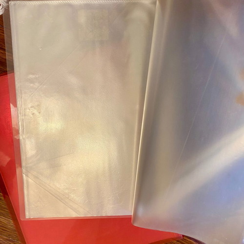 Plastic display books used, pack of 13, with 20 transparent pockets A4