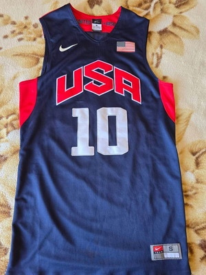Vintage Nike Team USA Basketball Kobe Bryant #10 Jersey size S like new