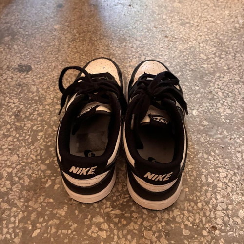 Nike Dunk Low sneakers size 32 used, black and white