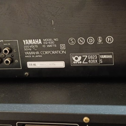 Yamaha Graphic Equalizer EQ-630 sound analyzer like new, made in Japan