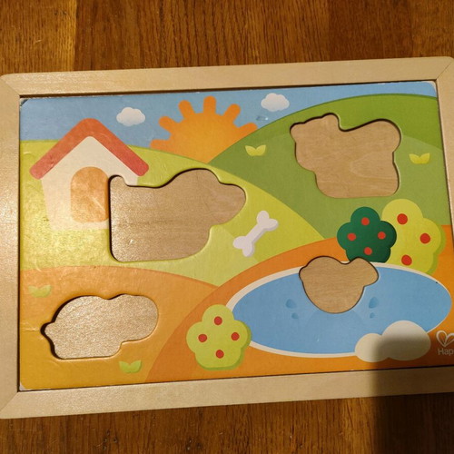 Puzzles game like new, 3 boards with sea and dinosaur themes