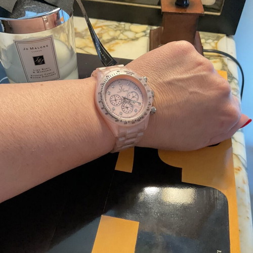 Toywatch watch new pink iridescent 36 mm water resistant