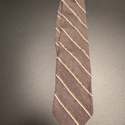 Armani silk wool tie, brown
