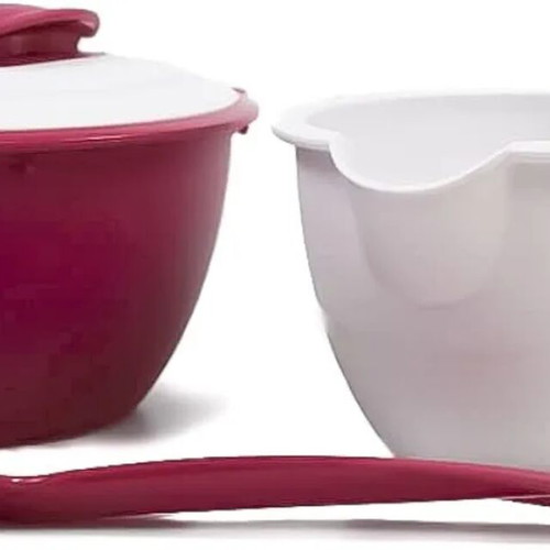 Tupperware Duo Thermos Sauce Container with Spoon, 400 ml